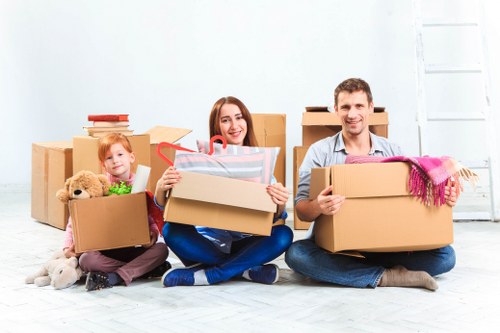 House move packing and furniture loading in Woolwich