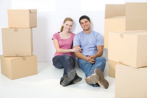 Professional removals team loading items for fast relocation in Woolwich