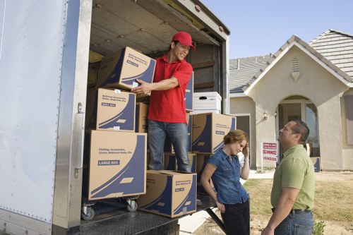 Moving truck prepared for house removals in Woolwich