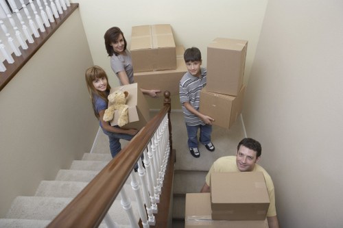 Household relocation with a removal van in Woolwich